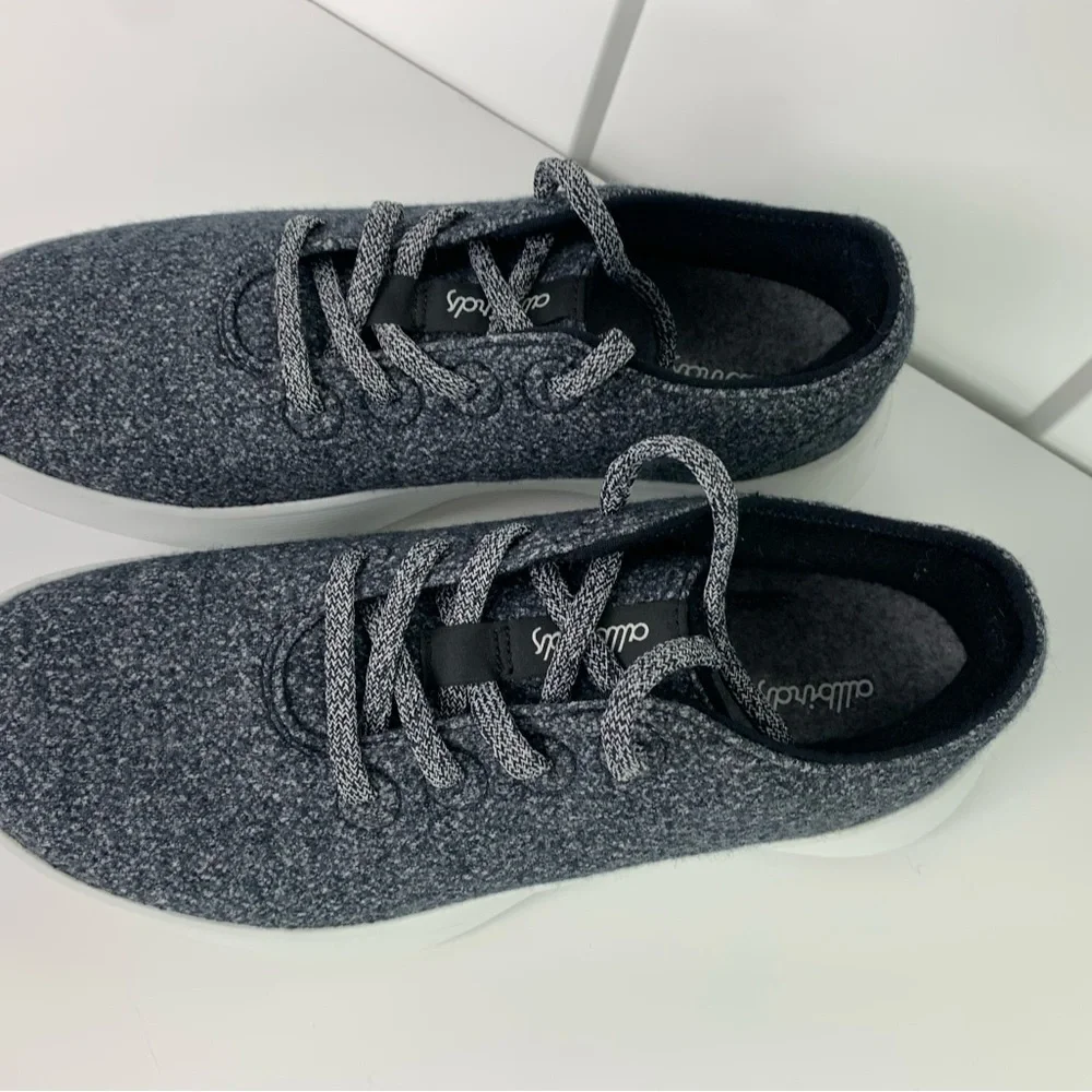 Allbirds Wool Runner NZ Sneaker Shoes Dark Grey Women’s 10 Casual Natural